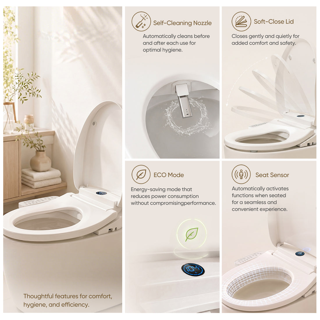 Gaicom Halo Series Smart Bidet (Side Control)