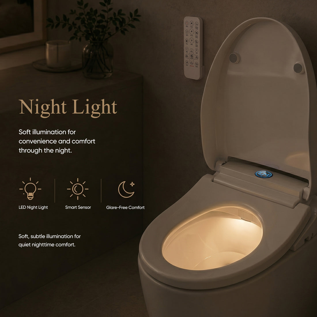Gaicom Halo Series Smart Bidet (Side Control)